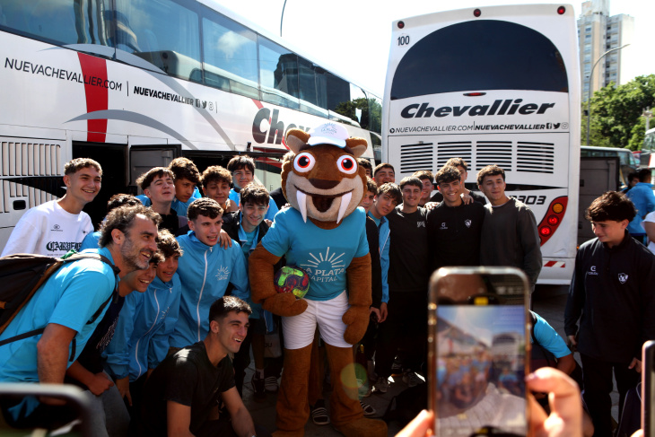 Participantes en la despedida de La Plata