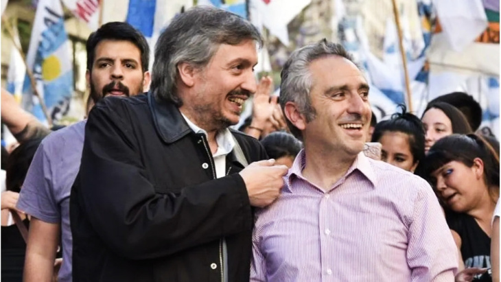 Máximo Kirchner y referentes del PJ