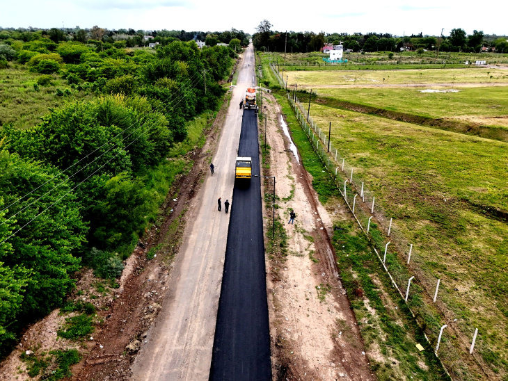 Obra vial en San Carlos, La Plata