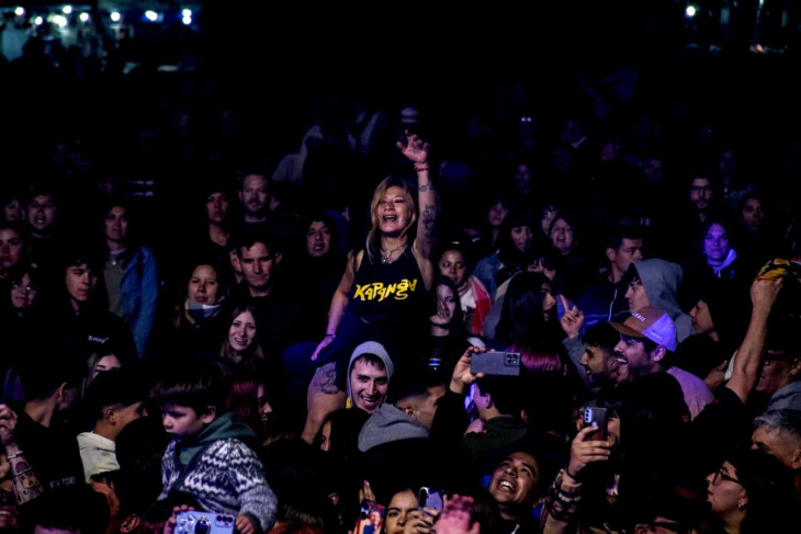 Festejos en Parque de la Memoria en Magdalena
