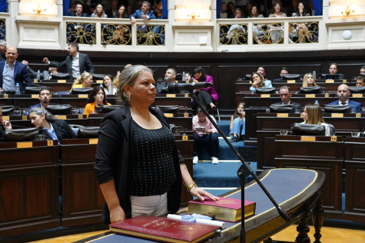 Diputada Cintia Romero jurando