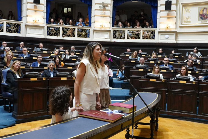 Diputada Evelyn Flores Yanz jurando