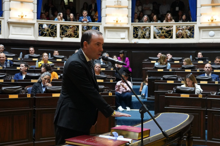 Diputado Francisco Adorni jurando
