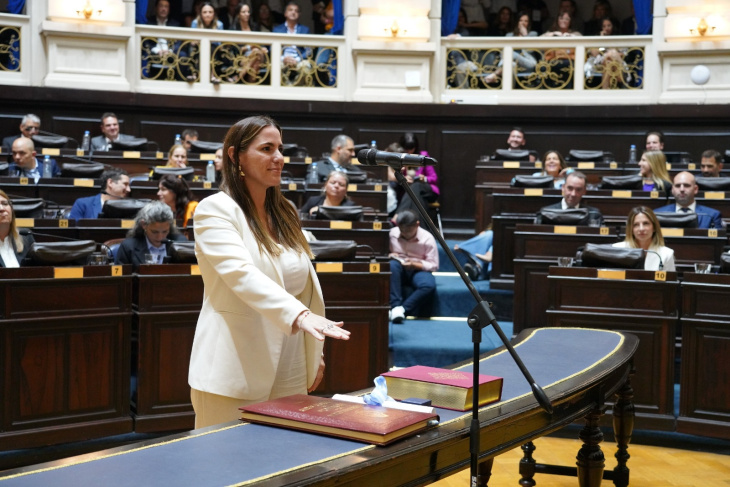 Diputada Leticia Bontempo jurando
