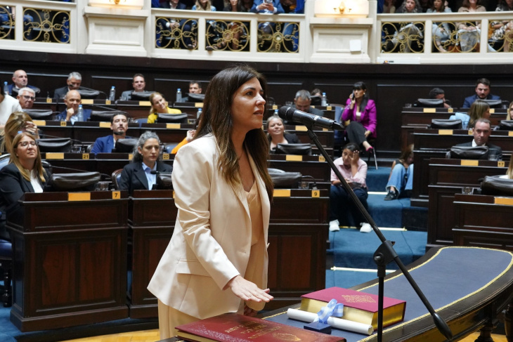 Diputada Natalia Blanco jurando