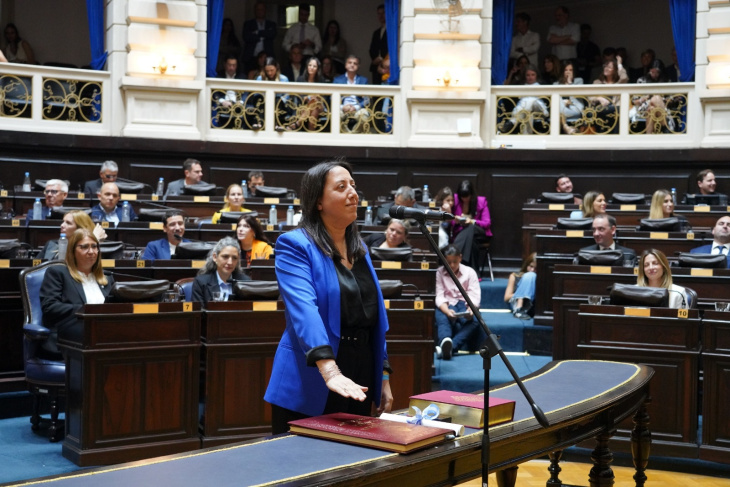 Diputada María Angel Sotolano jurando