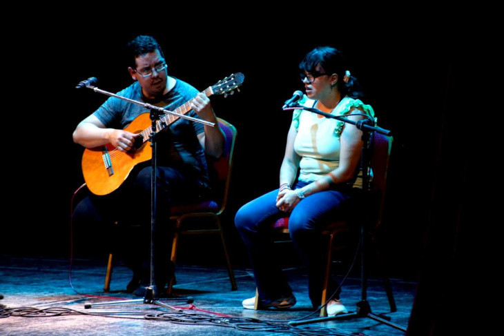 Presentación de taller de canto en Teatro Español