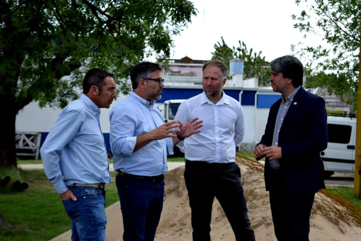 Lisandro Hourcade y Hugo Obed recorren obras en Atalaya