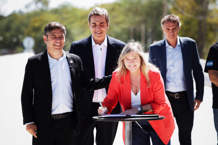 Acto de inauguración de obras en Luján
