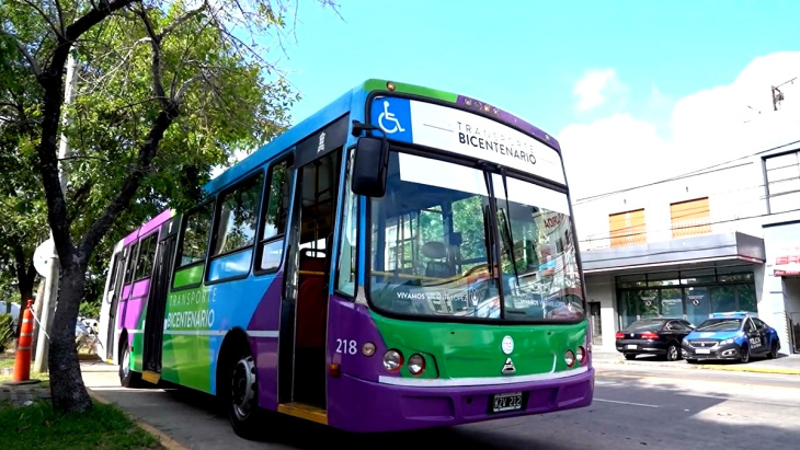 Transporte Bicentenario en Vicente López