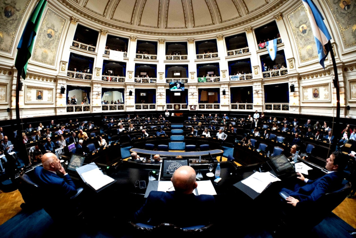 Sesión en la Cámara de Diputados bonaerense