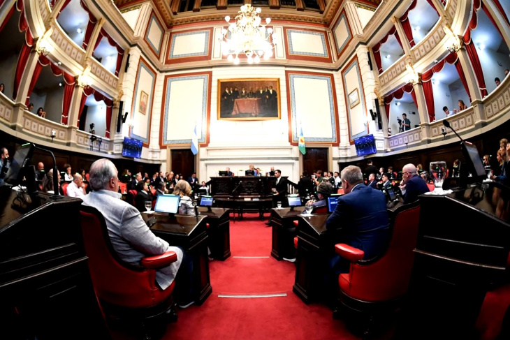 Sesión en el Senado bonaerense
