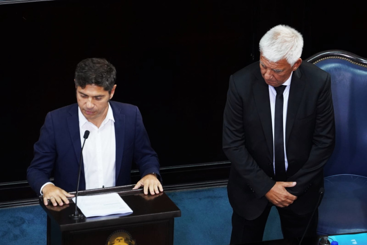 Axel Kicillof en la Legislatura bonaerense