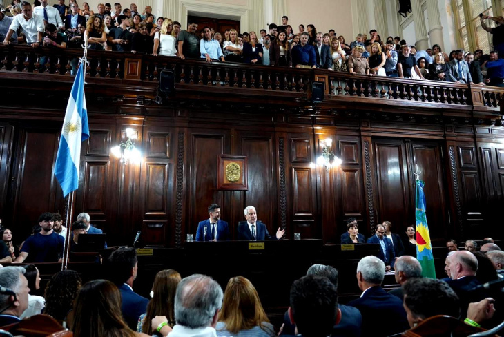 Julio Alak en la apertura de sesiones en La Plata