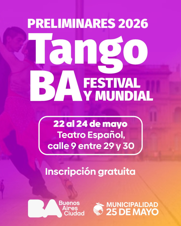 Evento Mundial de Tango en 25 de Mayo